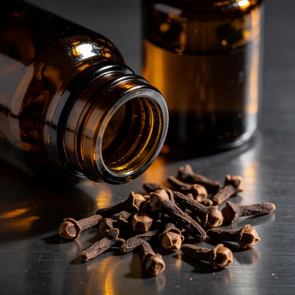 Botanical supplement bottles on industrial surface